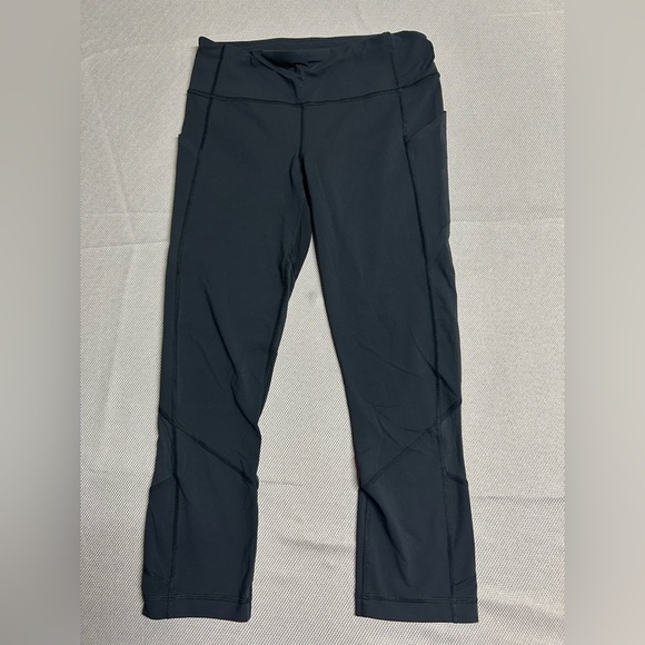 Lululemon Pace Rival Crop Leggings Size 6 Black Athletic Leggings - Picture 7 of 9
